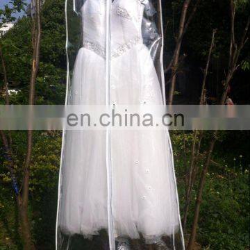 Transparent Pvc Bridal Dress Cover Wedding Dress Cover Clear Evening Dress Cover Long Gown Garment Bag photo-4
