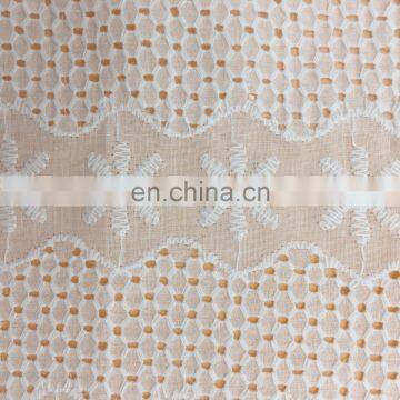 OLF14535 2017 new 3D dseign 100% cotton swiss voile lace fabric