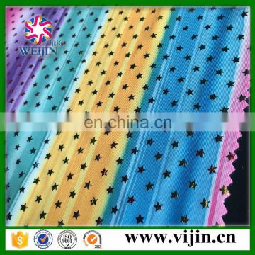 tricot knit spandex digital printing swimsuit fabric factory whosale with superior quality