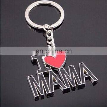 2016 Top Quality Mother's Day Keychain/ Keyrings button opener /metal key holders for Promotion decorative