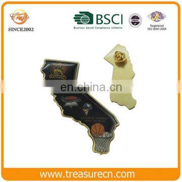 Free sample gold plated souvenir wholesale metal custom soft enamel lapel pins