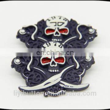 Wholesale Custom Metal Button in Garment, Circle Painted Clothing Label photo-5