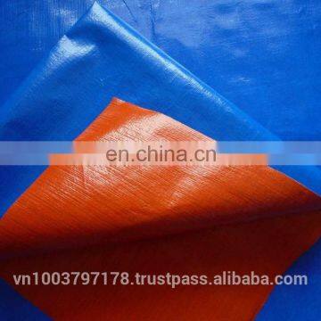 Orange/D.Blue PE Tarpaulin Made in Vietnam, Korean Standard photo-2