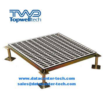 Anti-static HPL Air Flow Raised Access Floor Pedestals For Data Center