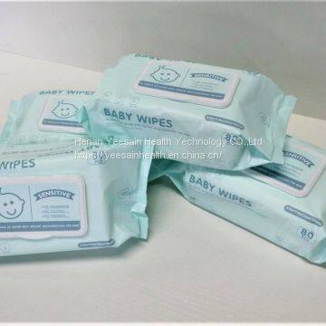 flushable organic baby wet wipe tissue with low price