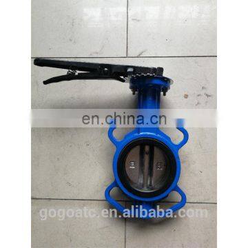 Handle to clip butterfly valve, nodular cast iron butterfly valve, D71X-10Q soft seal butterfly valve