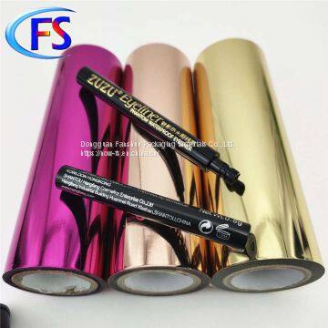 Sweat Resistance Detection / Gold / Plastic Foil Bronzing / Cosmetics / Eyebrow Pen Foil Stamping photo-2