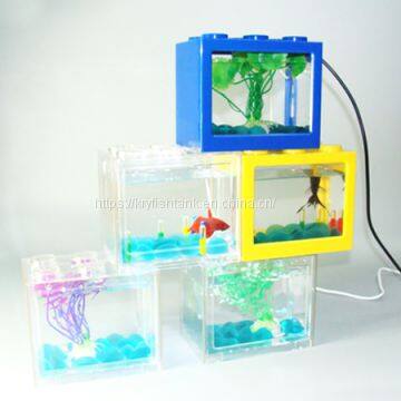 Acrylic Plastic Usb Mini Desktop Aquarium