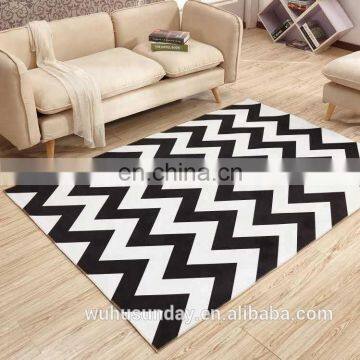 PRINTED SHORT PLUSH MAT - 3606 COMTEMPERORY MODERN DESIGN photo-4