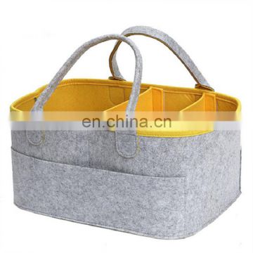 now design hot sale felt baby diaper bag popular