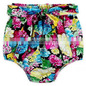 Wholesale Latest Design Sunflower Baby Girls Short Pants Bowtie Summer Girls Shorts photo-6