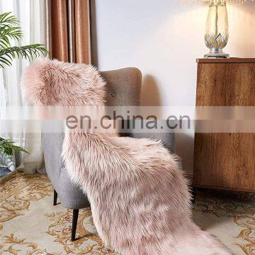 100% Acrylic Cheap Warm Shaggy Plush Area Faux Fur Carpet Rug photo-2