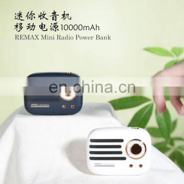 Remax 2020 Hot Selling Mini Radio Small Size High Capacity Power Bank