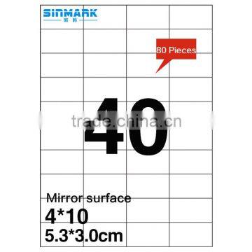 SINMARK 5.3*3.0cm Mirror surface mirror decorative wall sticker