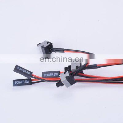 58cm Cable Adap Motherboard Power Push Button Switch Cable Adapter Cord ON/OFF Connector for Desktop PC SwiComputer Reset Switch photo-5