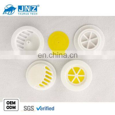 JNZ Facemask Accessories Plastic Black White Round Anti-dust Air Breathing Valve With Gasket photo-3