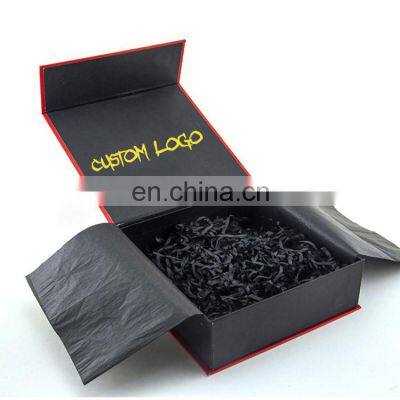 luxury custom small craft paper gift mailer box with ribbon closure paper box packaging