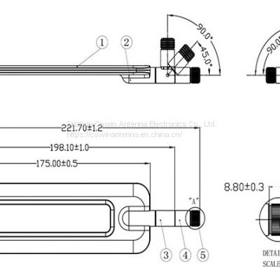 222MM Flat 5G External Antenna