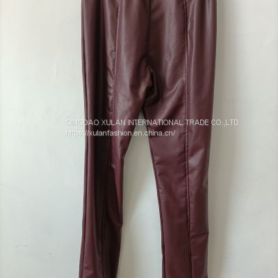 women's eco leather leggings