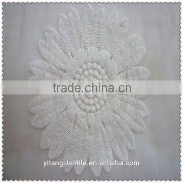 big sunflower embroidered organza fabric