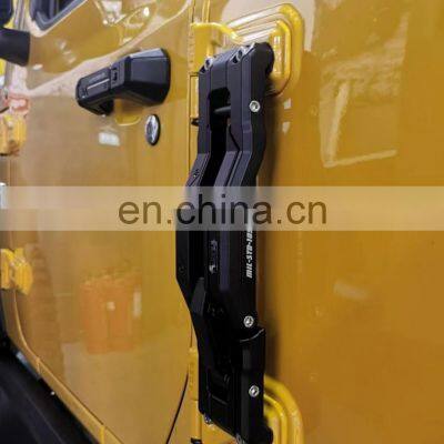 Door Foot Pedal for Jeep Wrangler JL 2018+ Car Accessories Black Sliver Aluminium Door Folding From Maiker