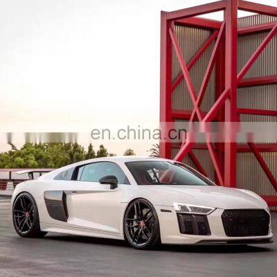 Runde Car Modification Carbon Fiber Material For Audi R8 Vorsteiner StyleBody Kit Front Lip Rear Lip Dissufer Side Skirt Spoiler