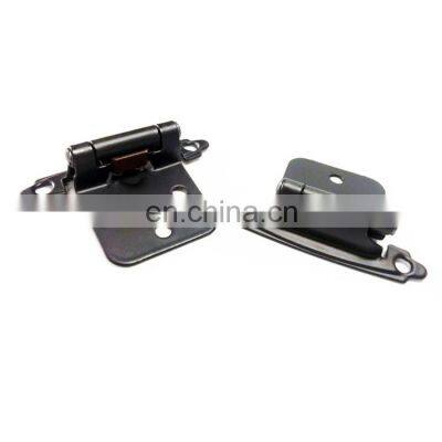 1 Pair Oil Rubbed Bronze Modern Cabinet Kitchen Hinge Inset Cabinet Door Hinge Self-Closing photo-4