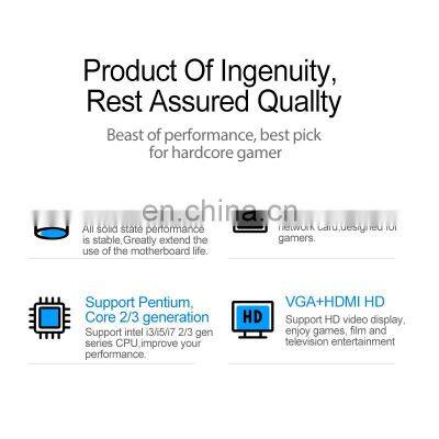 Factory Hot Sale Desktop Computer Motherboard on Board Processor Hm65 PGA988 photo-3