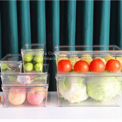 Plastic Food Storage Container Bin With Lid and Handle for Kitchen, Pantry, Cabinet, Fridge, Freezer -Organizer for Snacks, Vegetables, Pasta photo-3