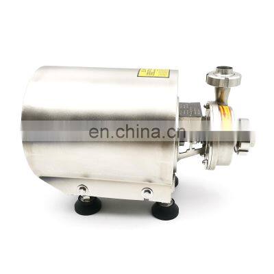 China Factory Stainless Steel Food Transfer Vertical Sanitary Centrifugal Dairy Pumps With Motor