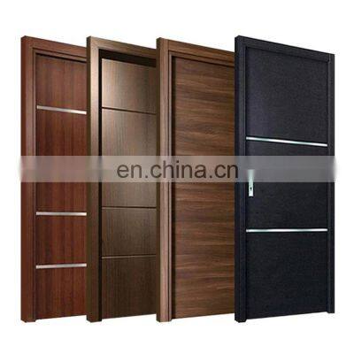 Foshan factory prices bedroom wood plastic composite hollow door design interior room hotel toilet bathroom waterproof wpc doors