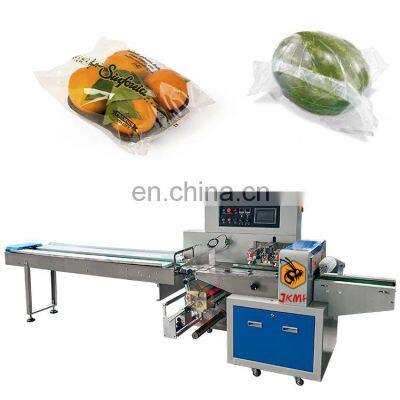 Automatic feeding fresh fruit pillow type packing machine for dates apple orange avocado packing machine