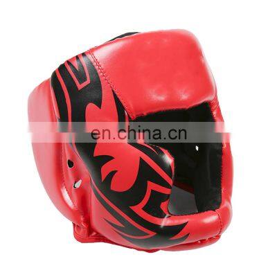 2021 Wholesale Leather Adjustable Boxing Headgear Boxing Helmets Head Guard Head Gear for Fighting photo-2