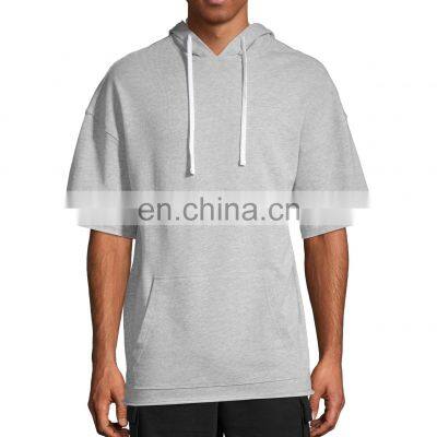 Best Selling Men Comfortable Half Sleeves Hoodies Collection Customized Design In Different Colors Available In Cheap Prices photo-5