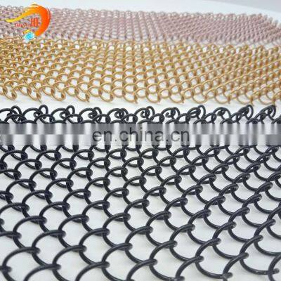 High Strength decorative metal coil drapery curtain customized