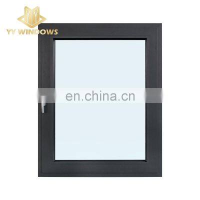 High quality standard double glazed aluminum tilt and turn casement window