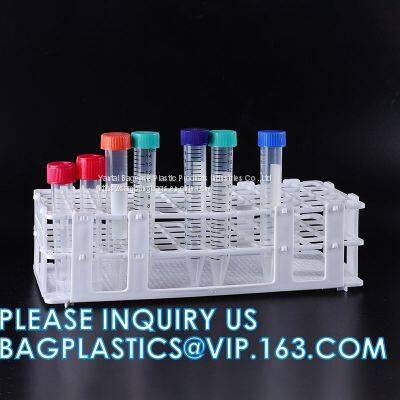 Laboratory Medical Different Color 16mm Removable Plastic Test Tube Rack, Detachable Centrifuge Tube Rack Color Tube Storage Rack Plastic Test Tube Rack photo-5