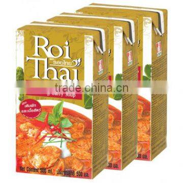 Instant Coconut Milk with Curry Flavors /Roi Thai ready-to-cook curry soup