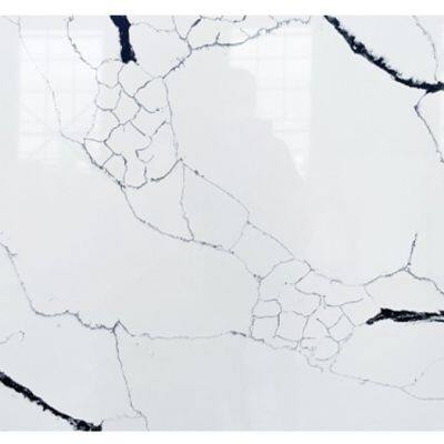 Code：Black Peatl，Calacatta Artificial Stone Quartz Slab Kitchen Countertops photo-2