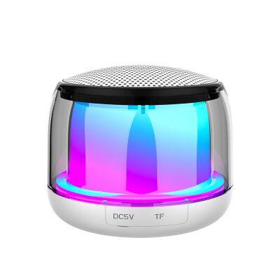 IPX5 Waterproof Wireless Colorful Led Light Hifi Sound Loudspeaker Portable BT Smart RGB Color Changing Touch Lamp Speaker