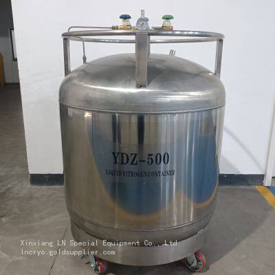 Self Pressurized Liquid Nitrogen Tank YDZ-500 Stainless Steel Tank Automatically Supplies Large Capacity Liquid Nitrogen photo-3