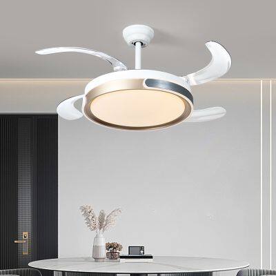 High Quality 42′′ Invisible Ceiling Fan With LED Light DC Motor Retractable Bladeless Fan Light With Remote Control photo-2