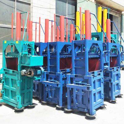 Semi Automatic Vertical Scrap Baler Hydraulic Baling Press Machine Cardboard Plastic Baler Machine photo-3