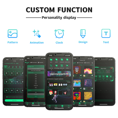 Devil Eyes Fahrzeugs dynamische flexible LED - Anzeigetafel mit Animation für die Frontscheibe. Intelligentes, scrollendes Nachrichten - Soft - LED - Schild für Lastwagen photo-4