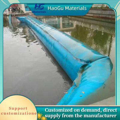 Gummistauwehr für Stauanlagen zur Hochwasserschutz, Wehrüberfall, Gummistauwehr für die Regulierung des Wasserstands in Flüssen, Gummistauwehr