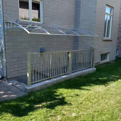Glass Canopy Polycarbonate Awnings for the Front of the Door AG36 Canopy China Manufacturer photo-5