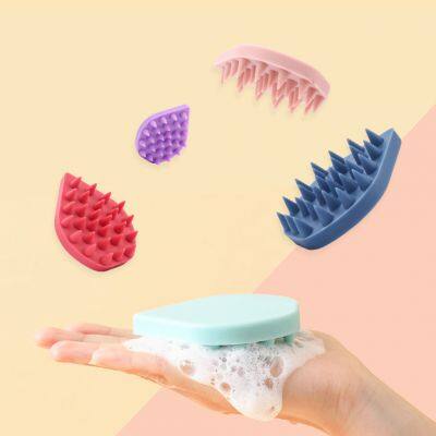 Silicone Hair Washing Comb Head Massage Comb