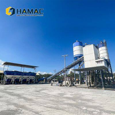 High Efficiency Concrete Batching Plant HZS90 M³/h Belt-type Cement Concrete Mixing Plant for Sales photo-3