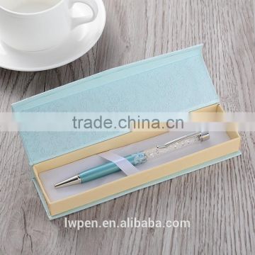 Wholesale crystal color ball pen in gift box set with logo                        
                                                                                Supplier's Choice