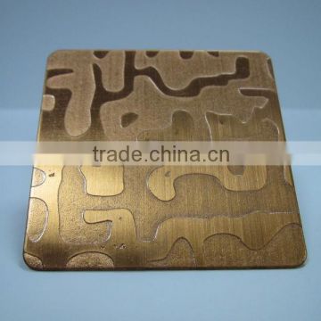 Gorgeous Antique Bronze Stainless Steel Sheets For Decoration